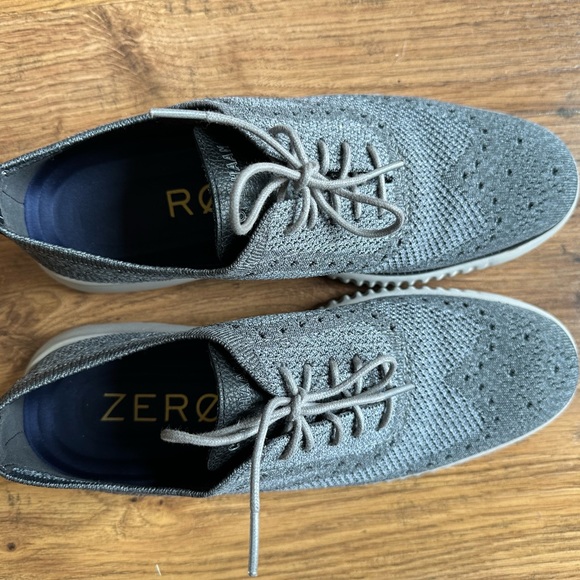 Cole Haan Zerogrand Wingtip Oxford Size Mens 8.5 Gray Stitchlite Light like new - Picture 5 of 7